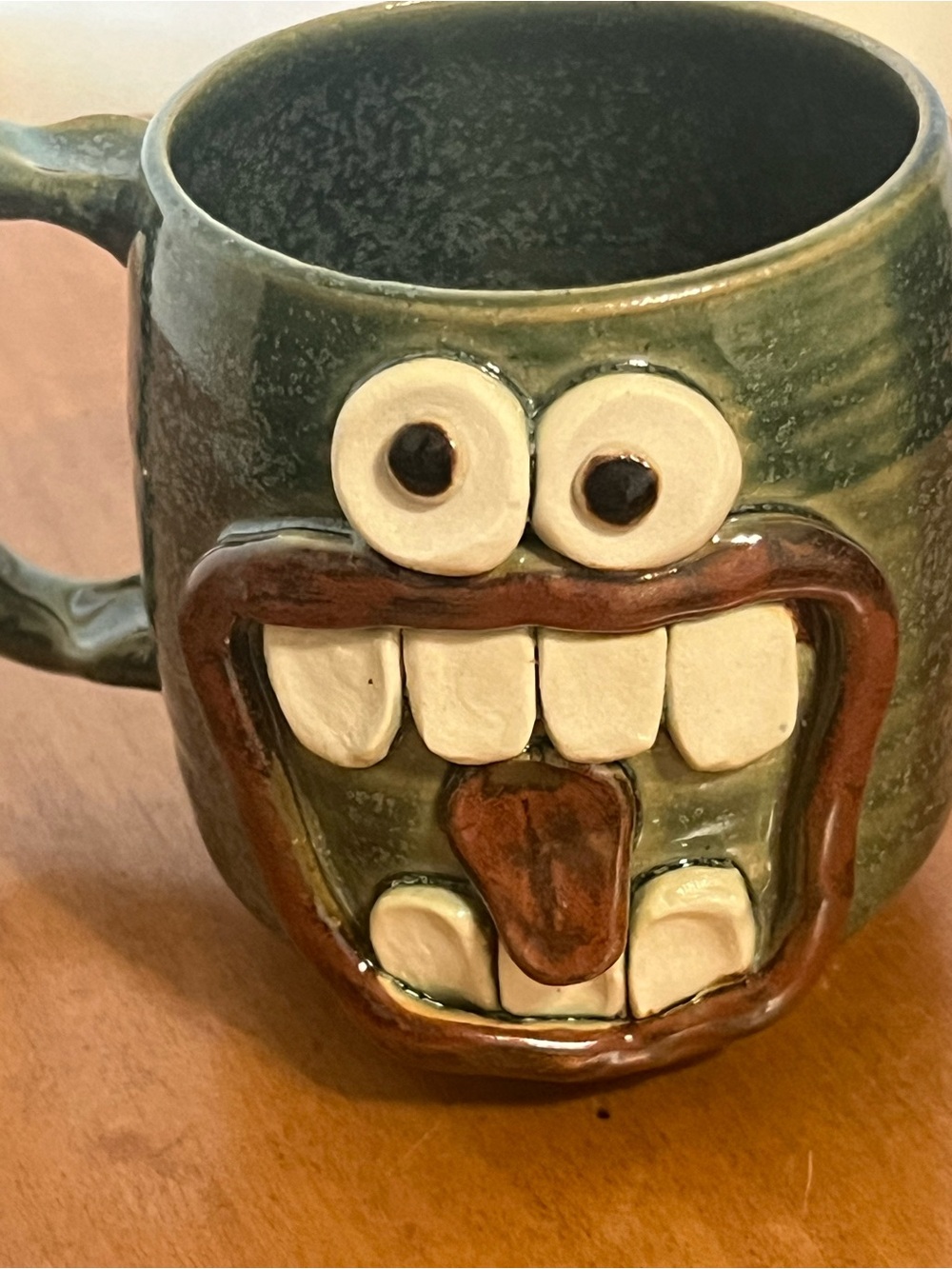 Homemade Ug Chug Ceramic Mug 2015 “Ronald The Super Happy”